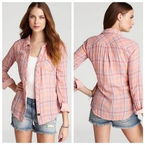 Rails | Pink Kendra Button Down Plaid Shirt